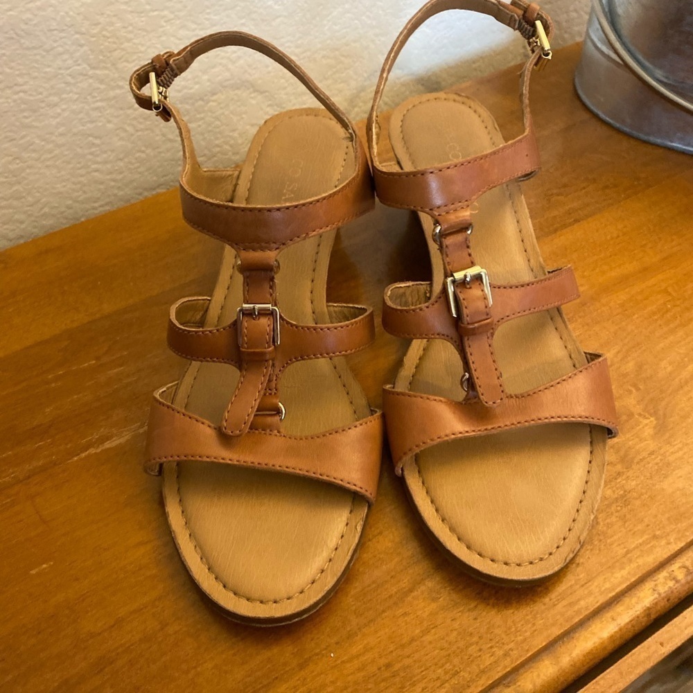 Franco sorta 9 1/2 leather upper sandal